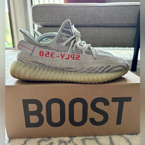 Yeezy Boost 350 V2 - Blue Tint - Size 9 - Good Condition! - Picture 5 of 8